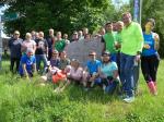 Nach einigen Pausen und f&uuml;nf Stunden reiner Laufarbeit hatte es der kleine Friedenstrupp geschafft!  44 Kilometer durch die B&ouml;rde lagen hinter den L&auml;ufern und Radfahrern. Im n&auml;chsten Jahr zum 30. Jubil&auml;umslauf will man sich wieder treffen und dann wird es in umgekehrter Richtung von Niederndodeleben nach Helmstedt gehen.