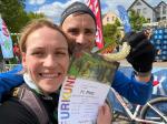 Geschafft! Durch die Wechselm&ouml;glichkeit wurden die Kr&auml;fte geschont, so dass die Wuwers nach 03:49:45 Stunden ihre Marathondistanz und ihre goldene Gurke in der Tasche hatten.