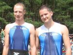 Torsten Blauwitz (l.) schaffte Platz 3 in seiner Altersklasse, w&auml;hrend Florian B&ouml;rner (r.) mit Platz 4 knapp das Treppchen verpasste.