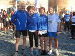 Den beliebten Burgenlauf in Bad Belzig wollten sich die Gaensefurther L&auml;ufer v.l. Lutz Klau&szlig;, Sylvia K&ouml;hn, Sabine B&ouml;rner und Jens-Uwe B&ouml;rner nicht entgehen lassen.
