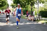 Steffen Schöler auf der 21 km langen Laufstrecke. Steffen Schöler auf der 21 km langen Laufstrecke.