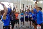 In den gro&szlig;en Messehallen am 280 Meter hohen Heinrich-Hertz-Fernsehturm in St. Pauli, machen sich die Bode-Runners der Gaensefurther Sportbewegung bereit f&uuml;r ihre Starts.