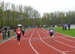 Pia nach ihrem Vorlauf &uuml;ber 50 Meter, in dem sie wie auch im Endlauf Zweite wurde.