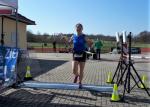 Sylvia K&ouml;hn meisterte ihren Halbmarathontest in Apolda mit Bravour und konterte Sonne und H&ouml;henmetern.