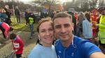 Janine und Daniel Wuwer sind weit gereist zum Münz Sport Silvesterlauf Montabaur. Foto: Verein Janine und Daniel Wuwer sind weit gereist zum Münz Sport Silvesterlauf Montabaur. Foto: Verein