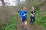 F&uuml;r Kirsten Geist (vorn) lief es beim dritten Wertungslauf in Sangerhausen gut. Trotz Berge und Schlammpisten finishte sie als Gesamtdritte und Altersklassenzweite in der W55.
