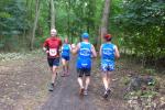 So sieht bei Familie Geist ein Familientreffen aus. W&auml;hrend Kirsten Geist &uuml;ber die 21,1 Kilometer noch eine Runde von sieben Kilometern laufen wird, geht es f&uuml;r Ehemann André und Tochter Claudia nach 14 Kilometern zur&uuml;ck in Richtung Ziel.