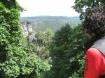 Der reizvolle Blick von der Bastei entsch&auml;digt f&uuml;r die M&uuml;hen.
