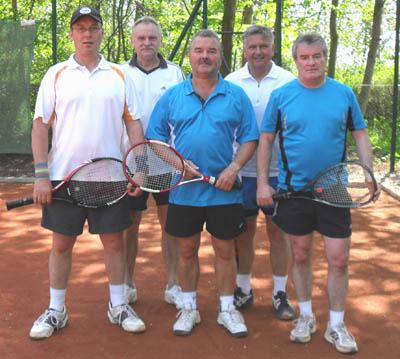 1. Herren-Mannschaft Mannschaft Herren 50 v.l.Manfred Rademann, Achim Engel, Reiner Christoph, Berndt Hämmerling, Herbert Mandel.
