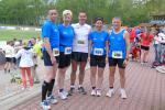 Bode-Runners vor dem Start v.l. J&ouml;rg Sch&auml;per, Sibylle Sch&auml;per, Dirk Meier, Sabine B&ouml;rner, Jens-Uwe B&ouml;rner.