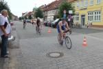 Maik L&ouml;we auf der 20 Kilometer langen Radstrecke.