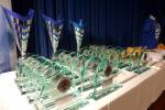Endlich - der Tisch mit den begehrten Troph&auml;en. Nach der durchwachsenen Laufsaison 2021 platzierten sich 64 Sportler aus Sachsen-Anhalt beim Novo Nordisk Landescup.