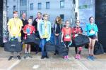 Mission Partnerstadt erf&uuml;llt! Unter den Sta&szlig;furter L&auml;ufern gab es zahlreiche Altersklassensieger. Auf die B&uuml;hne kamen nur die Gesamtsieger. Hier die Ehrung der Zwei-Kilometer-L&auml;ufer mit Dawen Wahrmund (TP), Marvin Krause (Lehrter SV), Pascal K&uuml;spert (TP), Carla Engelke (Lehrter SV), Anastasia Avramoglou (MTV Rethmar) und Jana Godau (Dr.-Frank v.l.) 