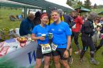 Die H&auml;lfte ist geschafft. Sabine und Jens-Uwe B&ouml;rner am Verpflegungspunkt Grenzadler bei Kilometer 37,5 