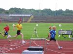 Marek (r.) wurde F&uuml;nfter im 50m Sprint.