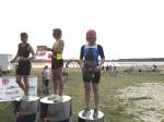 Annegret Wille (r.) schaffte es erneut beim Uni-Triathlon auf das Podest. Annegret Wille (r.) schaffte es erneut beim Uni-Triathlon auf das Podest.
