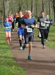 Mario Kreutzmann (288), auch ganz neu bei den Bode-Runners, bet&auml;tigte sich sportlich gemeinsam mit Ehefrau Katrin und Tochter Emma beim Osterlauf in Magdeburg. Die Zeit wurde nicht gestoppt, es ging nur um den Spa&szlig; am Laufen, frei nach dem Motto „Einfach mal rumeiern“. (Foto: Janina Bergholz)