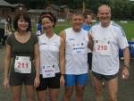 Einen ganz entspannten Lauf wollten v.l. Sylvia K&ouml;hn, Sabine B&ouml;rner, Jens-Uwe B&ouml;rner und Lutz Klau&szlig; in Tangerh&uuml;tte absolvieren. 