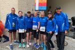 Das waren die Starter beim Salzburg-Marathon: Dirk Meier, Sylvia K&ouml;hn, Claudia Meier, Christa und Harald F&uuml;mel, Katrin Winkler-Hindricks und Josef Hindricks (v.l.).